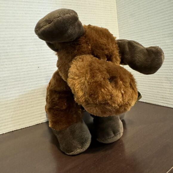 Wilcor Wildlife Friends Floppy Moose Plush Brown 9" Stuffed Animal Toy NWT - Picture 2 of 12
